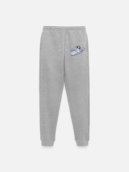 Monkey Greeting Greeting - Men's Premium Organic Joggers - heather grey