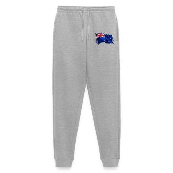 drapeau de la Nouvelle-Zélande - Pantalon de jogging Premium bio Homme - gris chiné - Devant - Thijin (182cm)