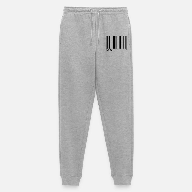 barcode - Männer Premium Bio Jogginghose - Grau meliert