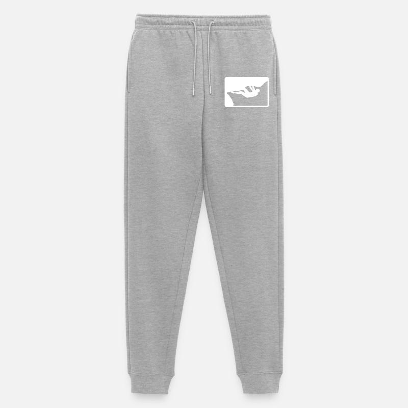 Outdoor Boulderer - Männer Premium Bio Jogginghose - Grau meliert
