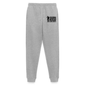 Tschüss Niveau bis Montag - Männer Premium Bio Jogginghose - Grau meliert - Vorne - Thijin (182cm)
