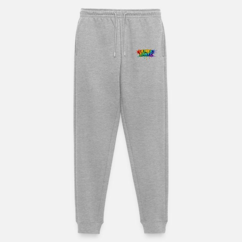 UlmerSpatz Regenbogen - Männer Premium Bio Jogginghose - Grau meliert