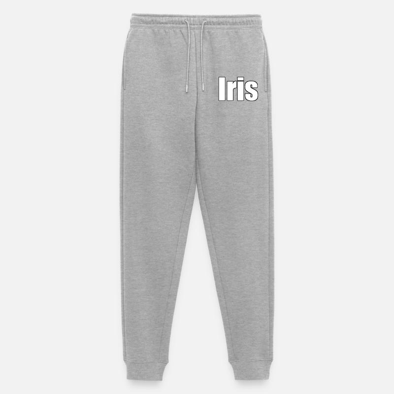 Iris - Männer Premium Bio Jogginghose - Grau meliert