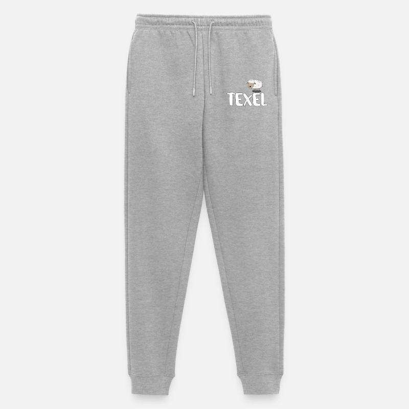 Schaf Texel (bunte Version) - Männer Premium Bio Jogginghose - Grau meliert