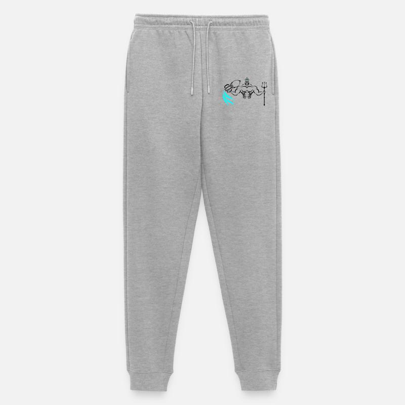 Alpha Aquarius Deluxe - Männer Premium Bio Jogginghose - Grau meliert