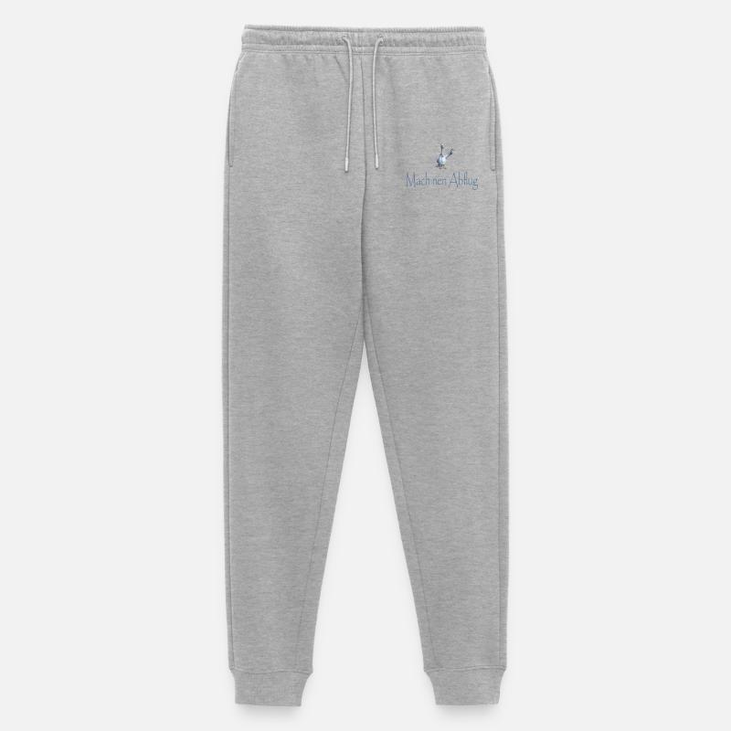 Mach nen Abflug - Männer Premium Bio Jogginghose - Grau meliert