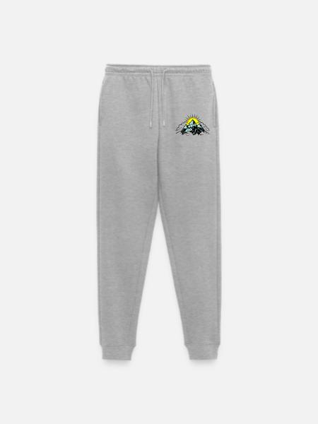 Mountains Alps Nature - Men's Premium Organic Joggers - heather grey