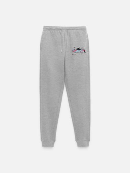 Snowboard with Crown Snowboard King - Men's Premium Organic Joggers - heather grey