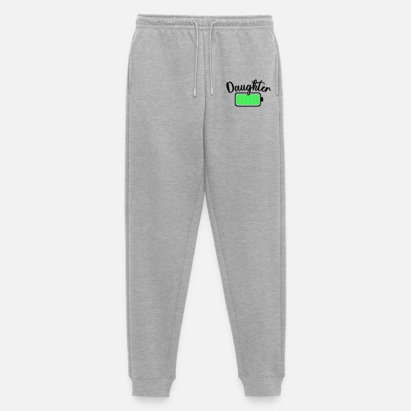 Neon-Balken-Equalizer-Muster - Männer Premium Bio Jogginghose - Grau meliert