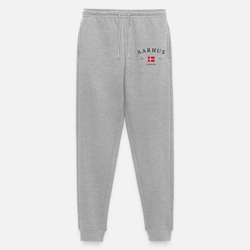Aarhus Dänemark – Urlaub Souvenir & Geschenk - Männer Premium Bio Jogginghose - Grau meliert