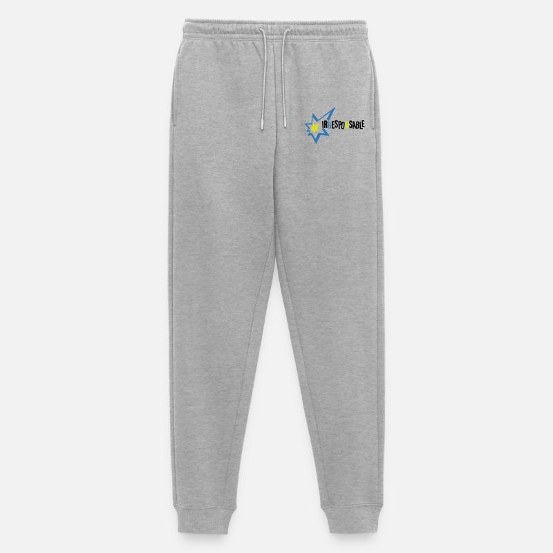 Irresponsable - Pantalon de jogging Premium bio Homme - gris chiné