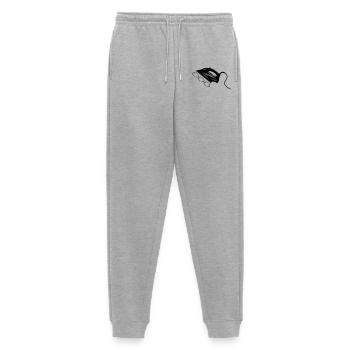 Steam iron or iron - Men's Premium Organic Joggers - heather grey - Front - Thijin (182cm)
