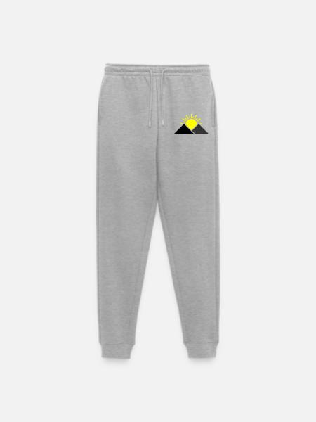 Sun Mountains Landscape - Men's Premium Organic Joggers - heather grey