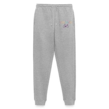 Gifts for Cyclists – Cycopath - Men's Premium Organic Joggers - heather grey - Front - Thijin (182cm)
