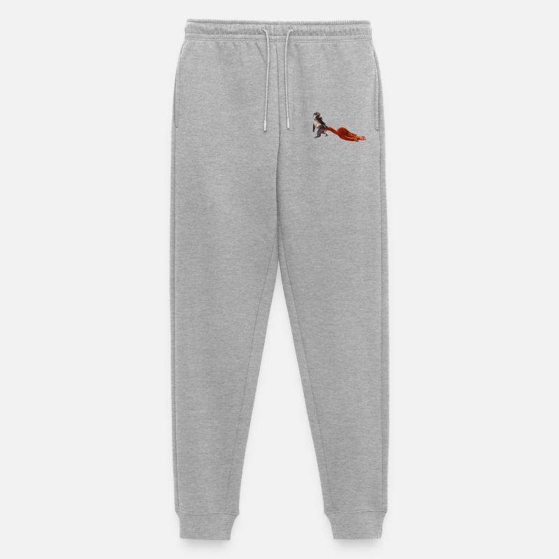 Punch - das kleine Äffchen - Männer Premium Bio Jogginghose - Grau meliert