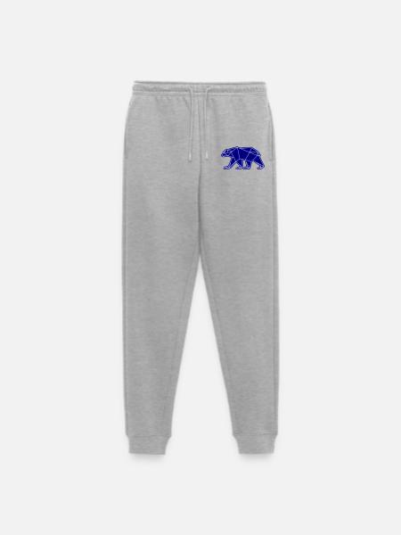 Polar Bear Polar Bear Polygon Icon - Men's Premium Organic Joggers - heather grey