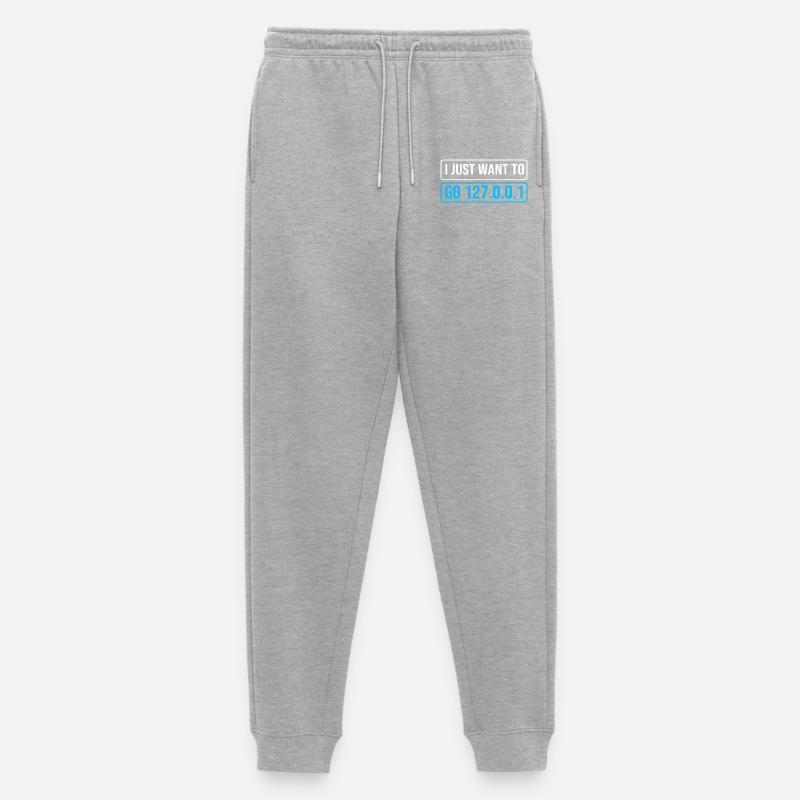 Netzwerk Ingenieur Programmierer Informatiker - Männer Premium Bio Jogginghose - Grau meliert