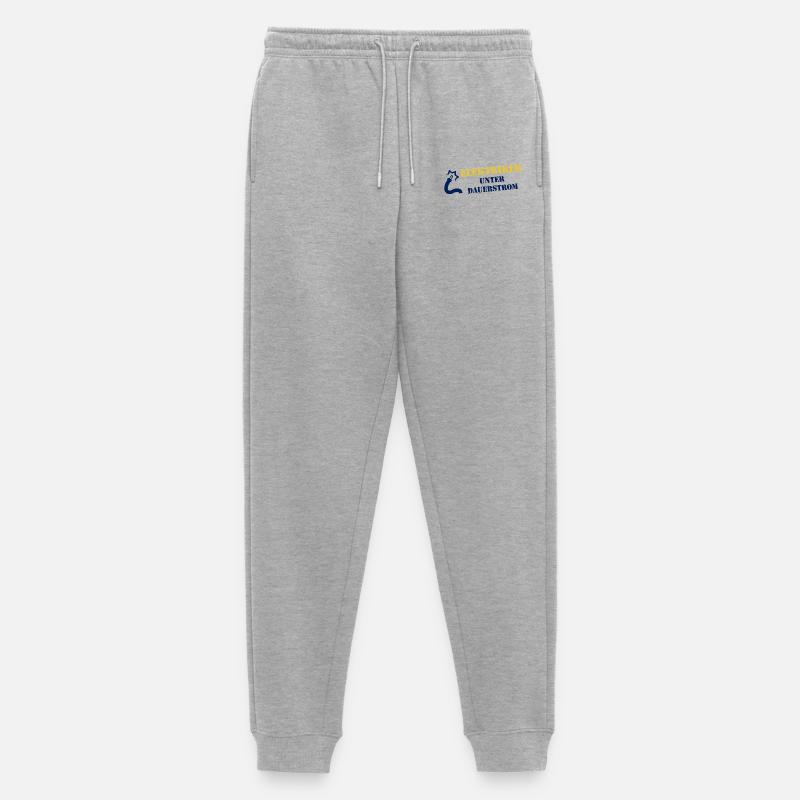 Elektriker Unter Dauerstrom - Männer Premium Bio Jogginghose - Grau meliert