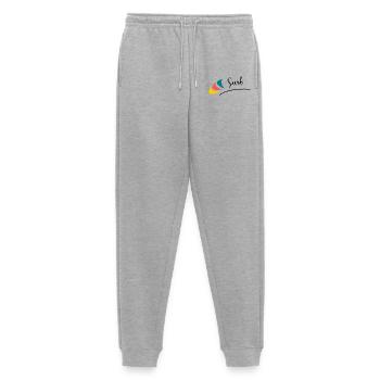 FEIERTAG. FROHE FEIERTAGE. GELIEBTE. MEISTER. LEHRER - Männer Premium Bio Jogginghose - Grau meliert - Vorne - Thijin (182cm)