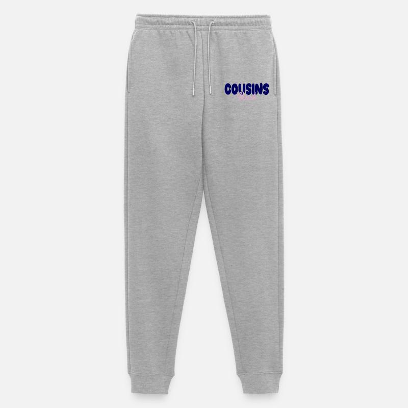 Cousins Beach – Bold & Soft - Männer Premium Bio Jogginghose - Grau meliert
