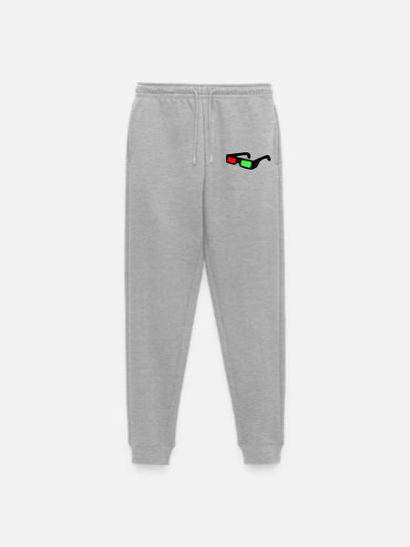 Blocs néon dans le contraste nocturne - Pantalon de jogging Premium bio Homme - gris chiné