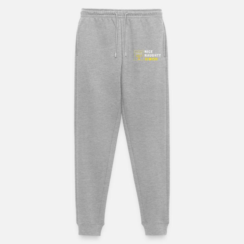 Hanoukka Hanoukka Hanoukka - Pantalon de jogging Premium bio Homme - gris chiné