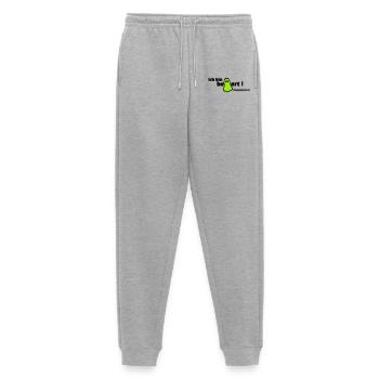 Enthusiastic - Men's Premium Organic Joggers - heather grey - Front - Thijin (182cm)