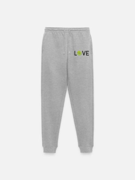 Tennis-Liebhaber - Männer Premium Bio Jogginghose - Grau meliert