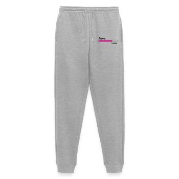Maman loading... Please Wait - Future Mère - Pantalon de jogging Premium bio Homme - gris chiné - Devant - Thijin (182cm)