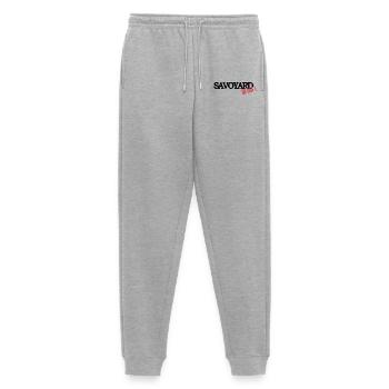 Savoyard de ouf (noir) - Pantalon de jogging Premium bio Homme - gris chiné - Devant - Thijin (182cm)
