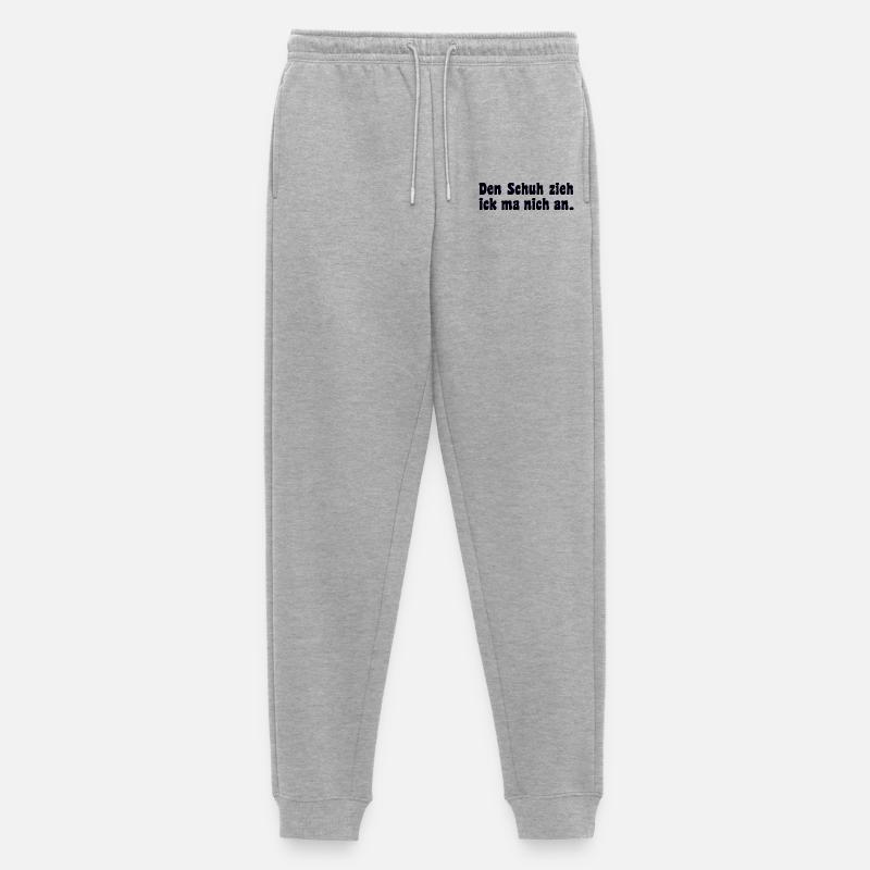 Berliner Dialekt Spruch - Männer Premium Bio Jogginghose - Grau meliert