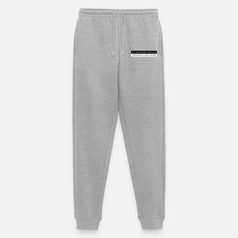Helle Momente - Männer Premium Bio Jogginghose - Grau meliert