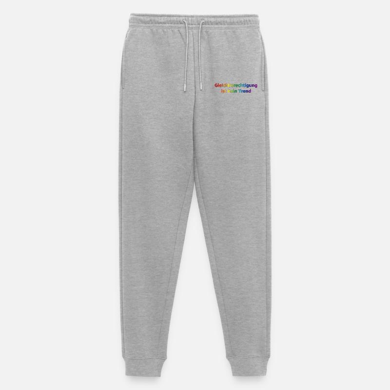 Equality is not a trend rainbow - Men's Premium Organic Joggers - heather grey