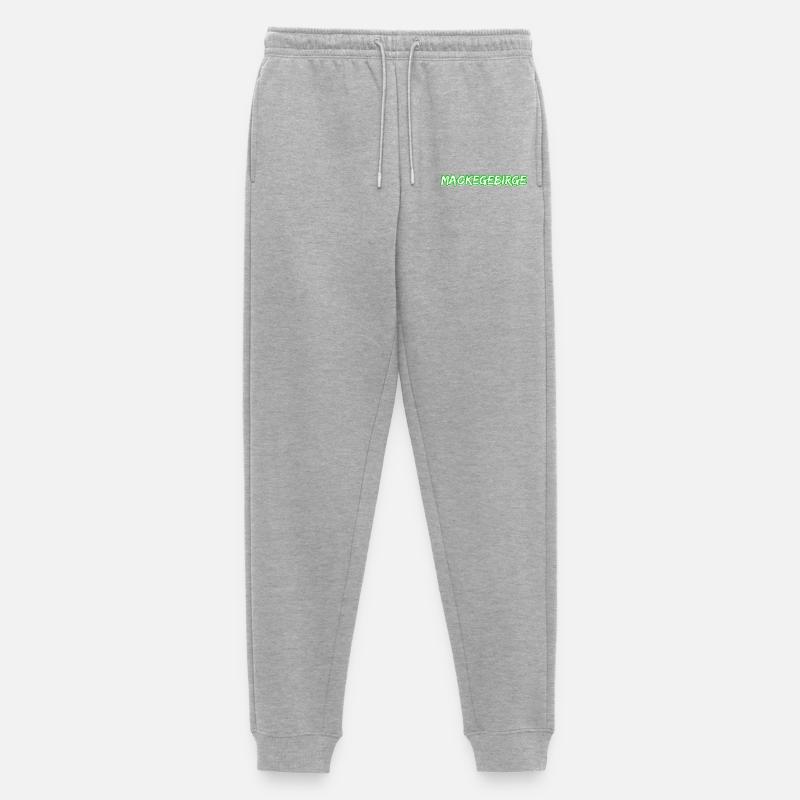 Maokegebirge - Männer Premium Bio Jogginghose - Grau meliert