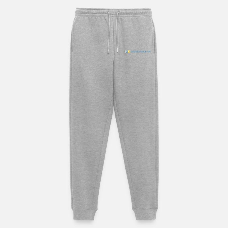 Summer Mode: On - Sommer 2026 Geschenkidee - Männer Premium Bio Jogginghose - Grau meliert