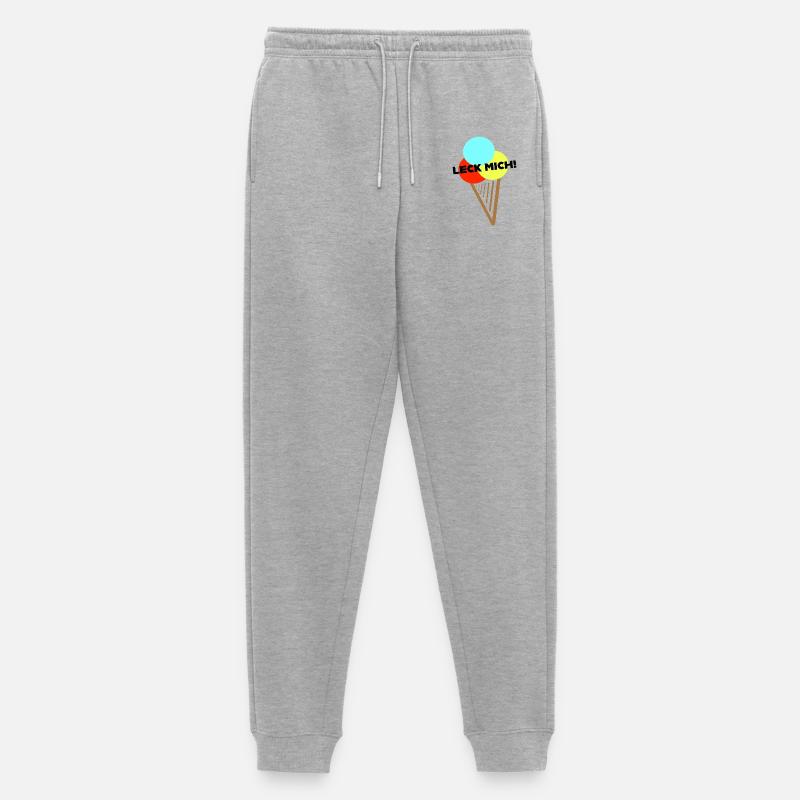Ach, Leck mich! - Männer Premium Bio Jogginghose - Grau meliert