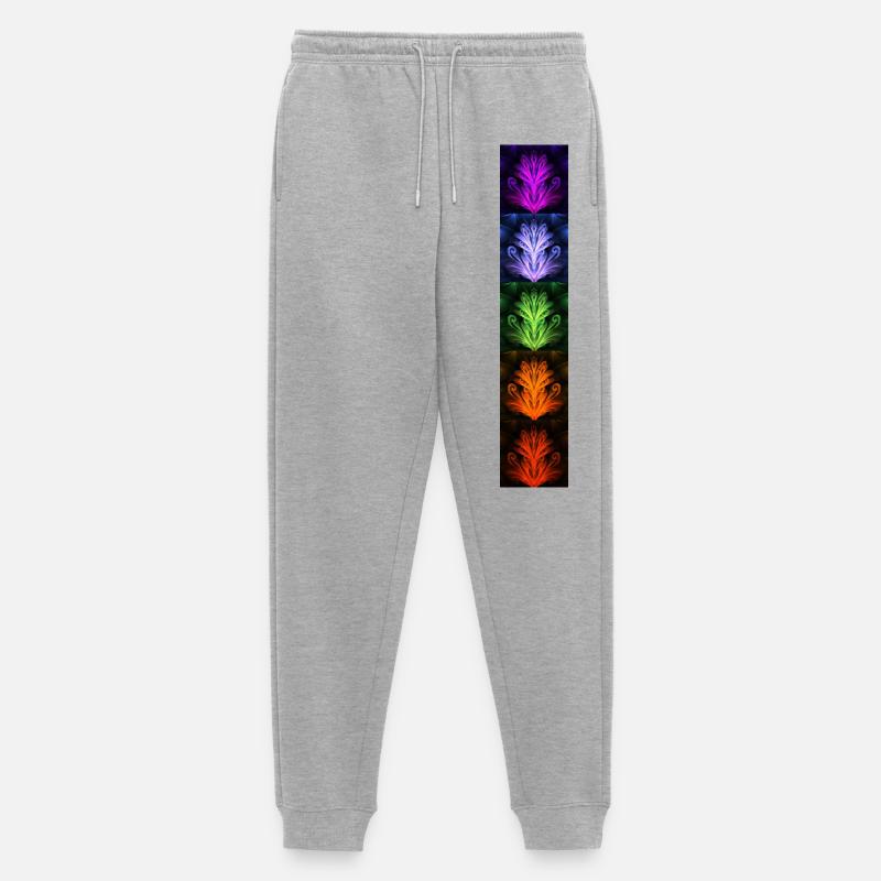 Nightflower Monkeyface - Männer Premium Bio Jogginghose - Grau meliert