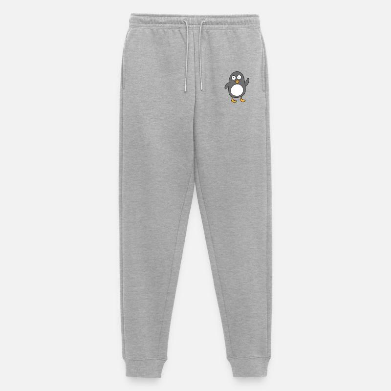 Pinguin - Männer Premium Bio Jogginghose - Grau meliert