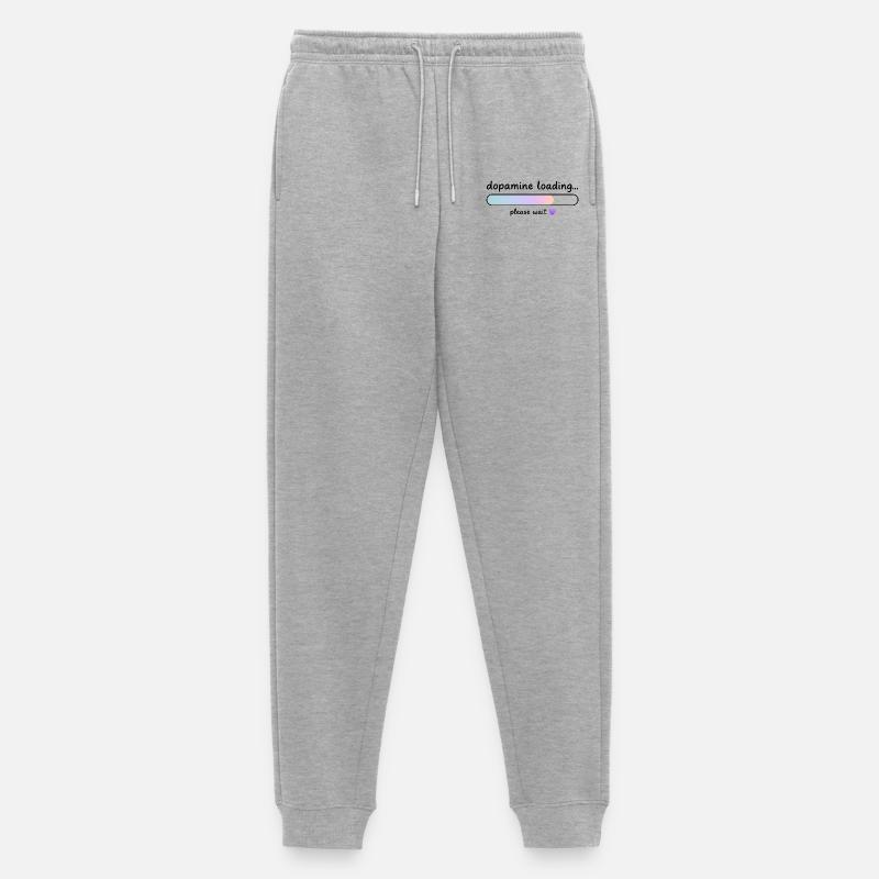 Dopamine Loading Gradient - Men's Premium Organic Joggers - heather grey