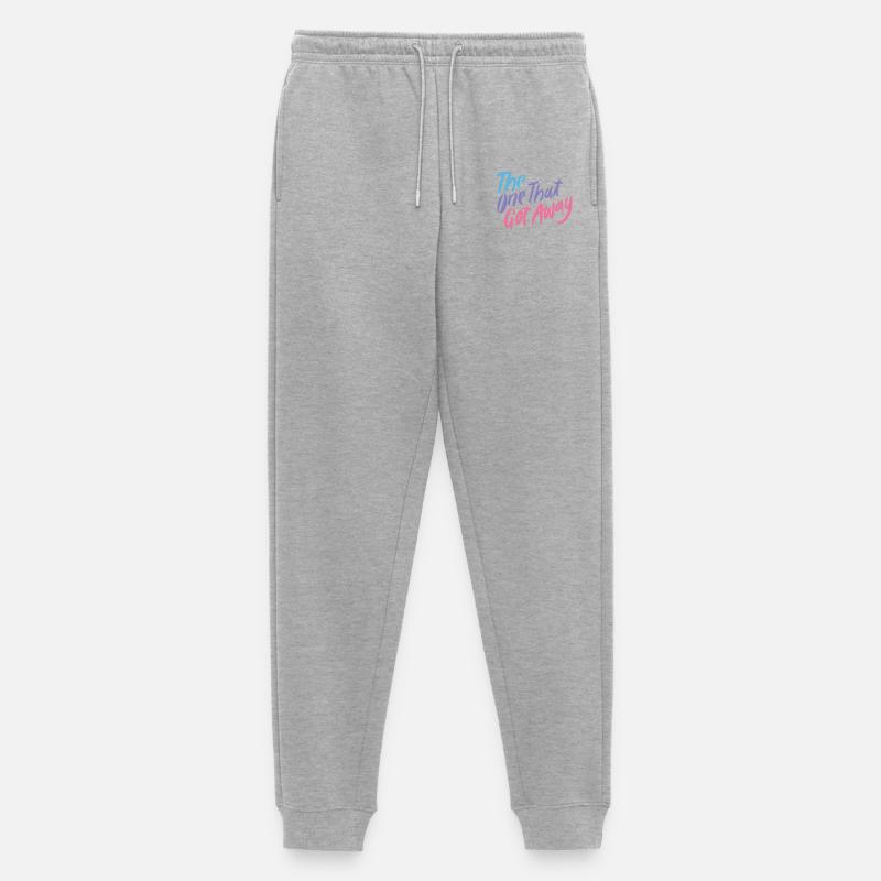 Der Eine, der entkommen ist, Farbverlauf - Männer Premium Bio Jogginghose - Grau meliert