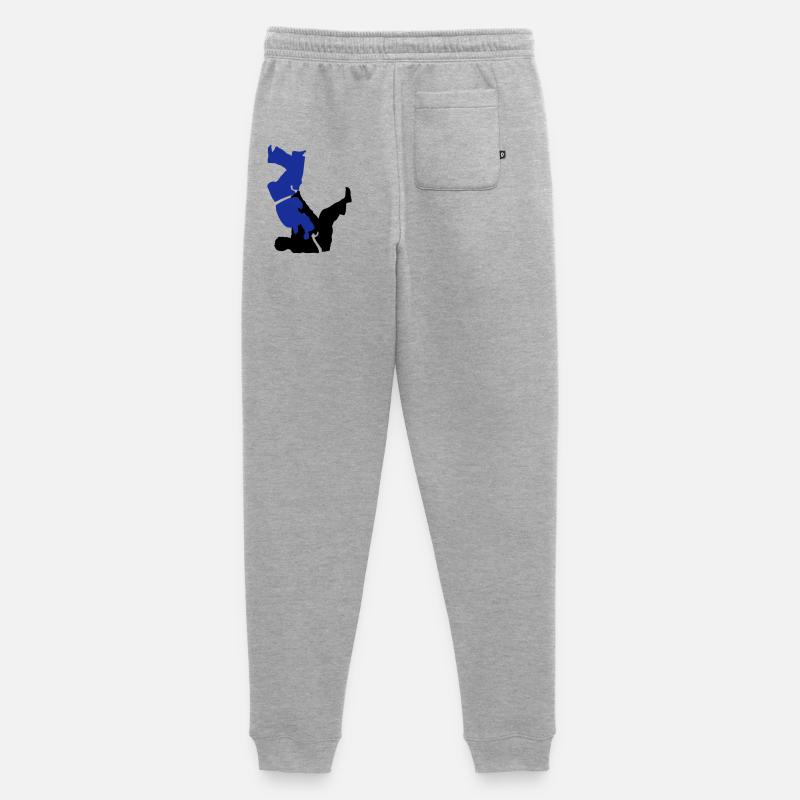 Judo - Männer Premium Bio Jogginghose - Grau meliert