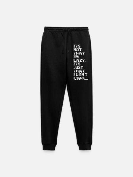 I'm not Lazy v2 - Men's Premium Organic Joggers - black