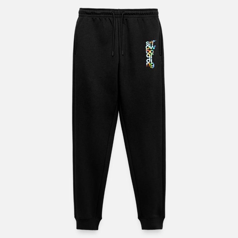 Snowboard - Männer Premium Bio Jogginghose - Schwarz