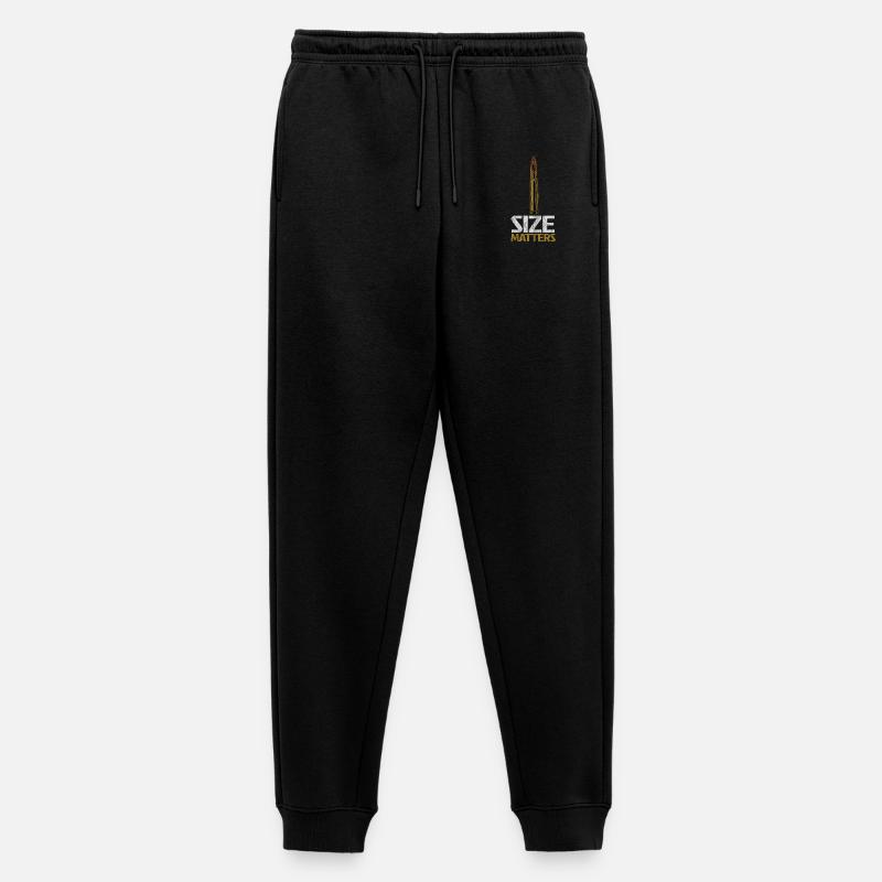 Munition mit starker Botschaft - Männer Premium Bio Jogginghose - Schwarz