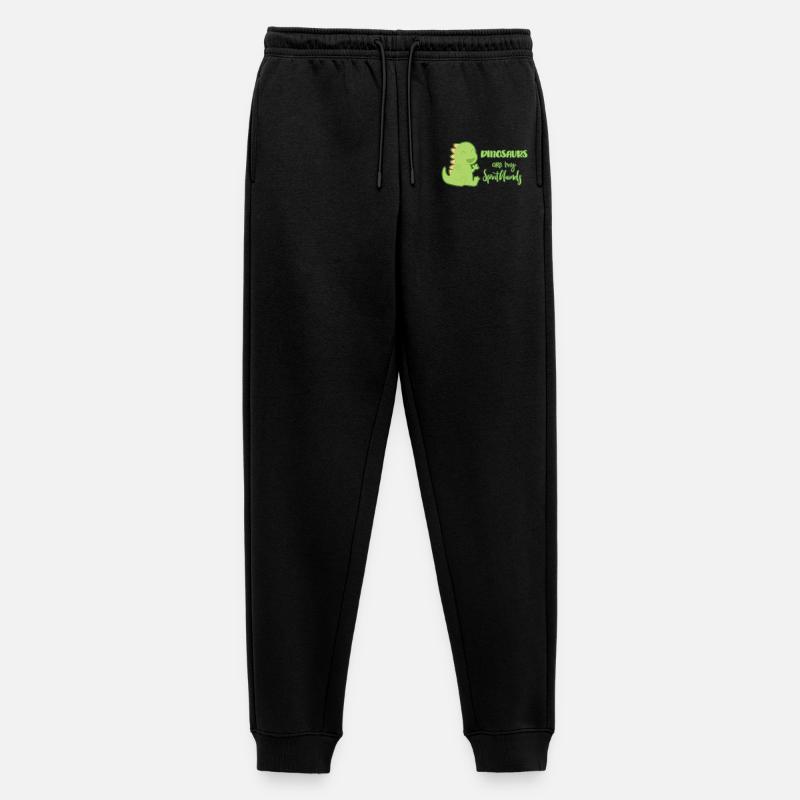 Dinosaurier - Männer Premium Bio Jogginghose - Schwarz