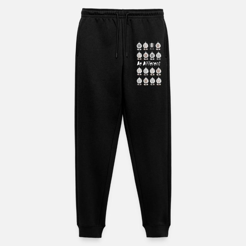 Be Different Schafe - Männer Premium Bio Jogginghose - Schwarz