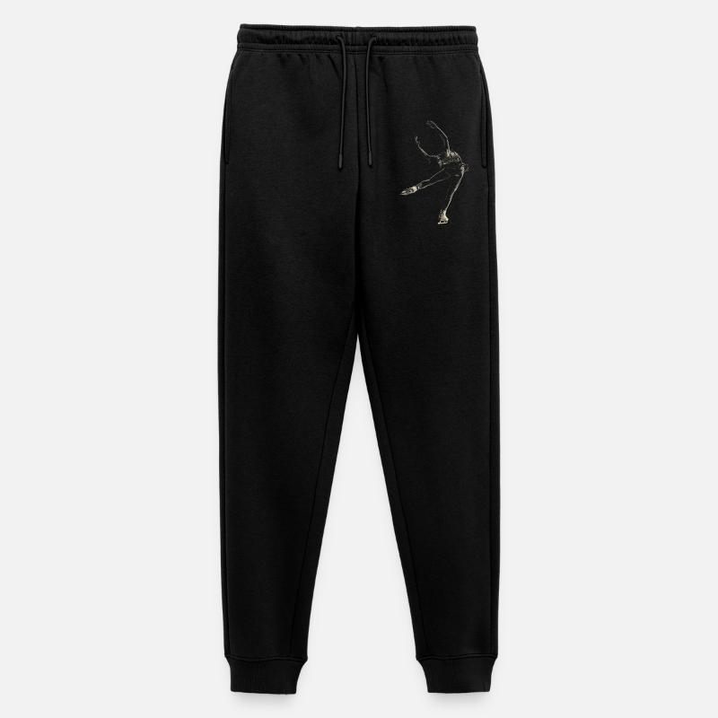 Eiskunstlauf - Männer Premium Bio Jogginghose - Schwarz