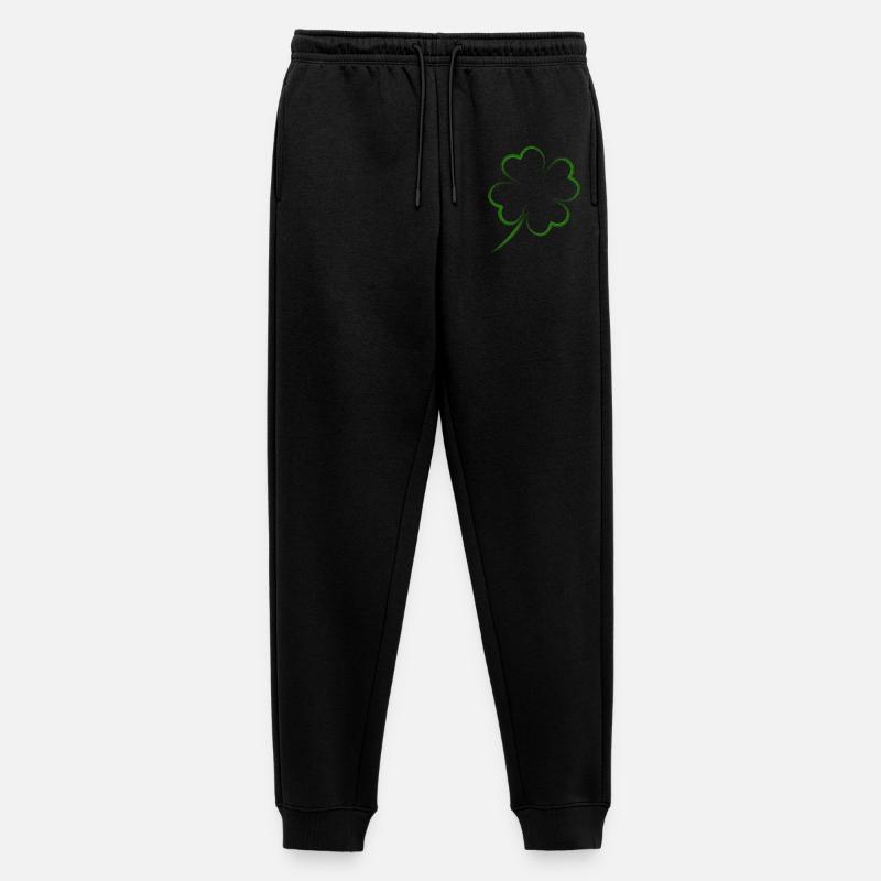 kleeblatt glück - Männer Premium Bio Jogginghose - Schwarz