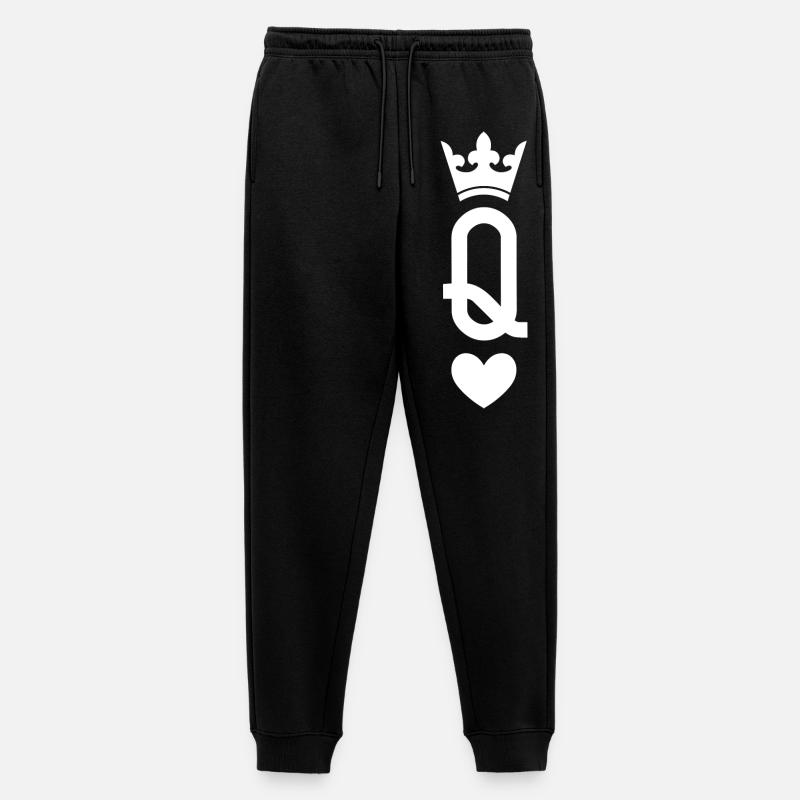 Königin der Karten (dunkel) - Männer Premium Bio Jogginghose - Schwarz
