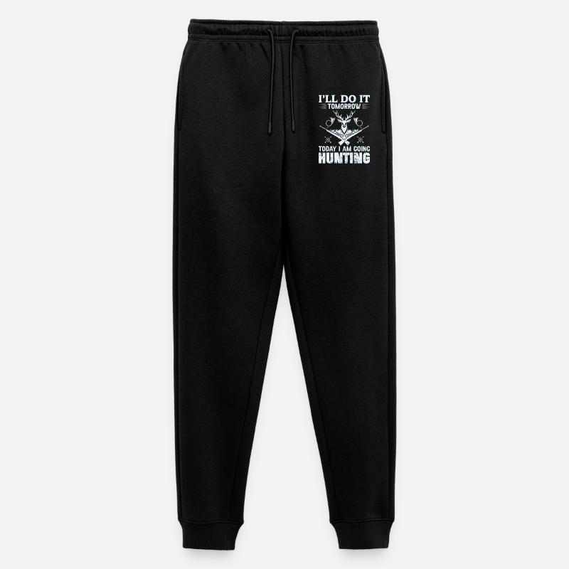 Jäger - Männer Premium Bio Jogginghose - Schwarz